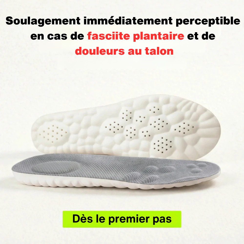 Semelles de soulagement pour douleurs au talon & fasciite plantaire