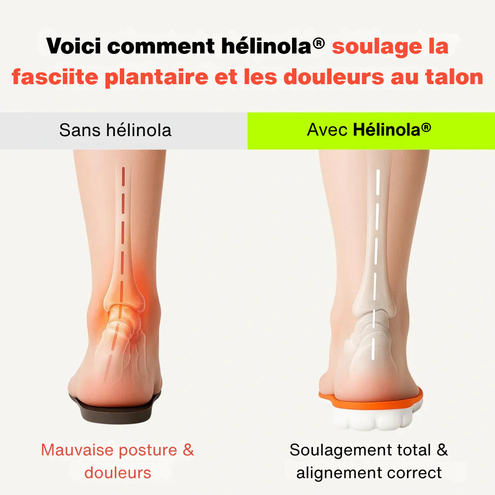 Semelles de soulagement pour douleurs au talon & fasciite plantaire
