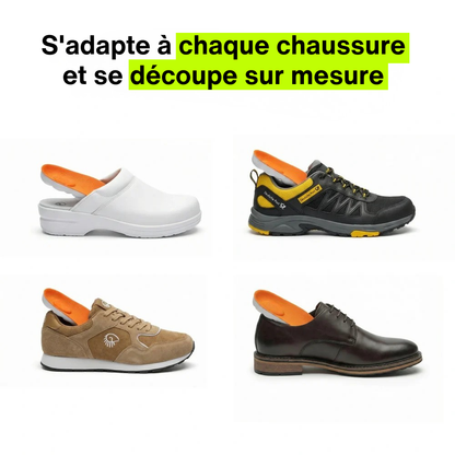 Semelles de soulagement pour douleurs au talon & fasciite plantaire