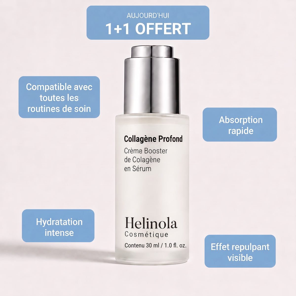 Sérum Voluméa au collagène — 1+1 offert