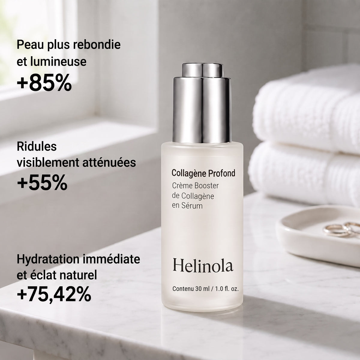 Peau plus rebondie et lumineuse